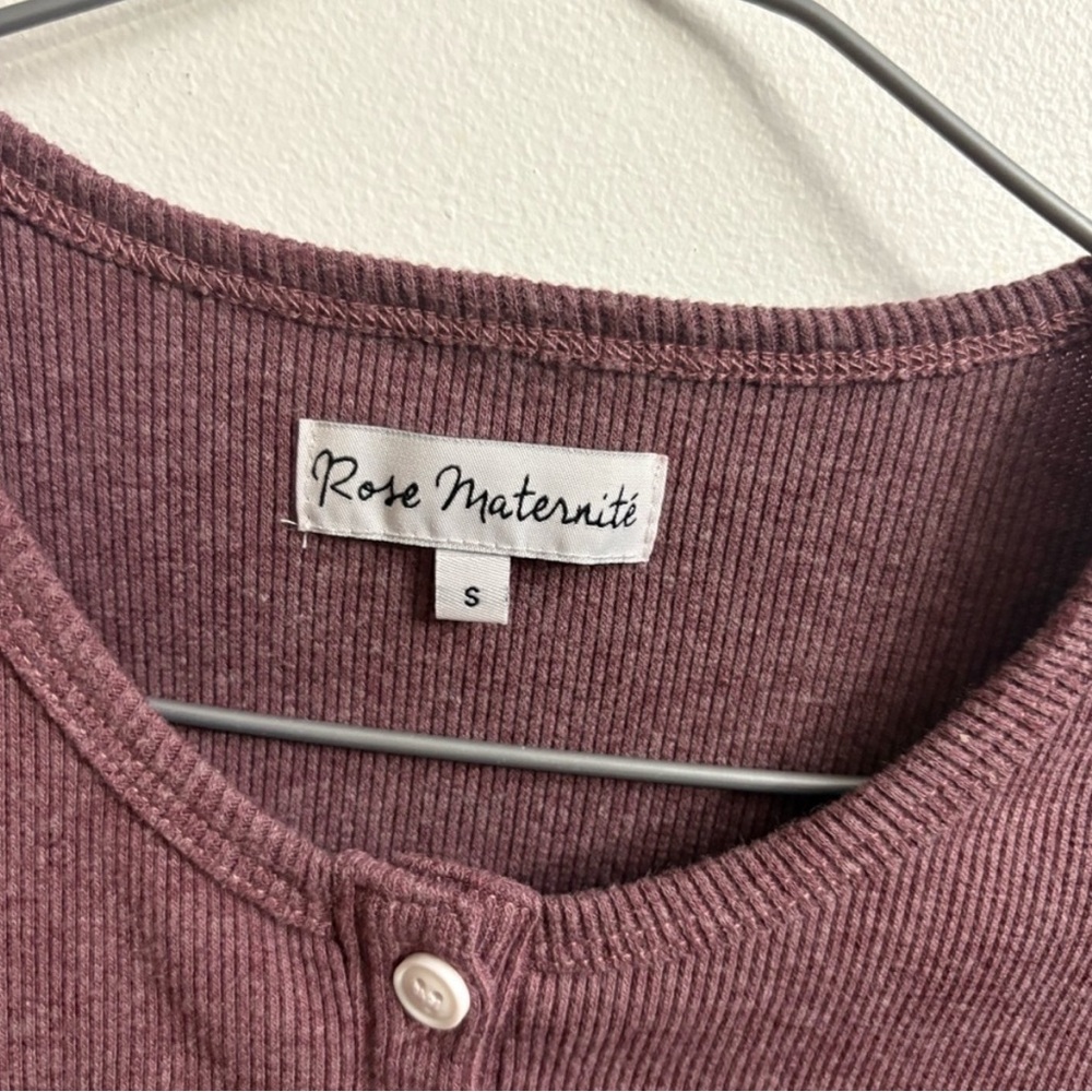 Rose maternité Women's Purple Maternity Top small - Picture 3 of 6